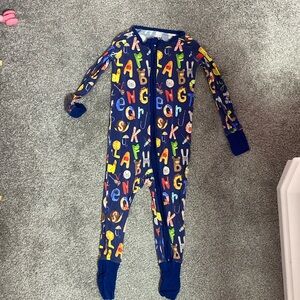 Little sleepies blue alphabet zippy